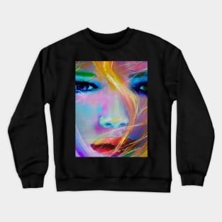 abstract woman Crewneck Sweatshirt